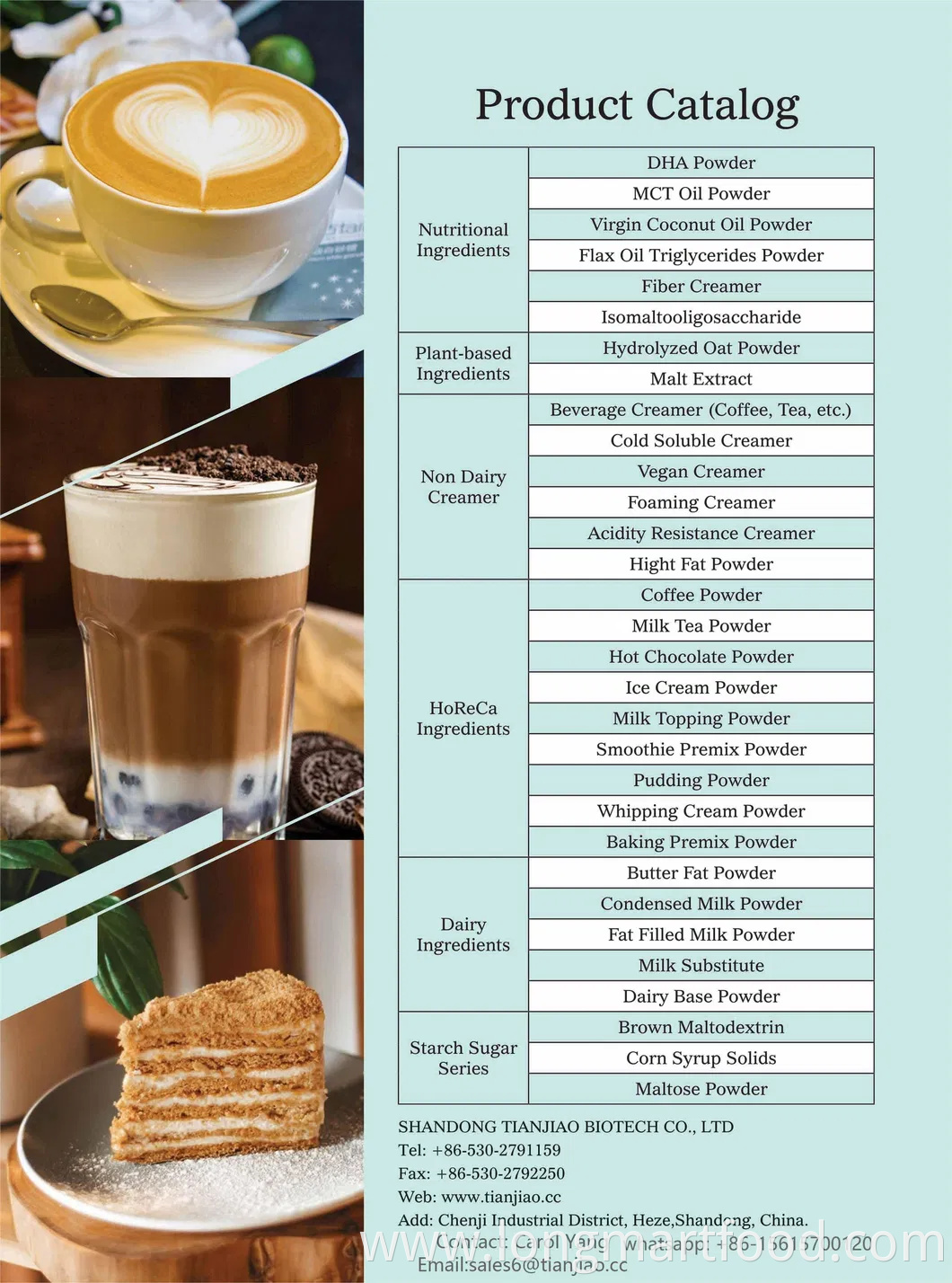 Creamy Coffee Creamer Powder Mix of Non Dairy Creamer